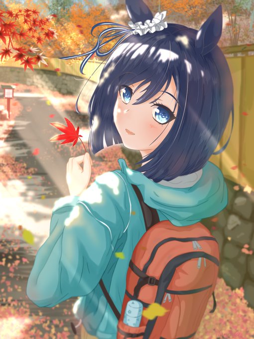 エイシンフラッシュ(ウマ娘) 「イラスト初めて今日でちょうど2ヶ月