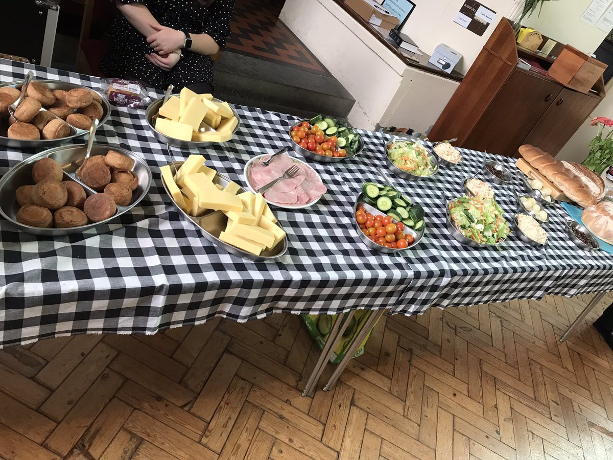 Fabulous Harvest service and lunch today. Great collection of food and money for <a href="/wsmfoodbank/">WsMFoodbank</a> too. Thanks everyone.