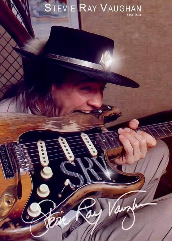 Happy Birthday and Remembrance to the amazing Stevie Ray Vaughan (October 3, 1954 August 27, 1990) 