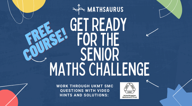 Please RT!

I've just released a new FREE Mathsaurus online course, 'Get ready for the <a href="/UKMathsTrust/">UK Maths Trust</a> Senior Maths Challenge'.

Students can work through the full 2020 paper with my video hints and solutions ahead of the 2021 SMC (10-11 November).

mathsaurus.thinkific.com/courses/get-re…