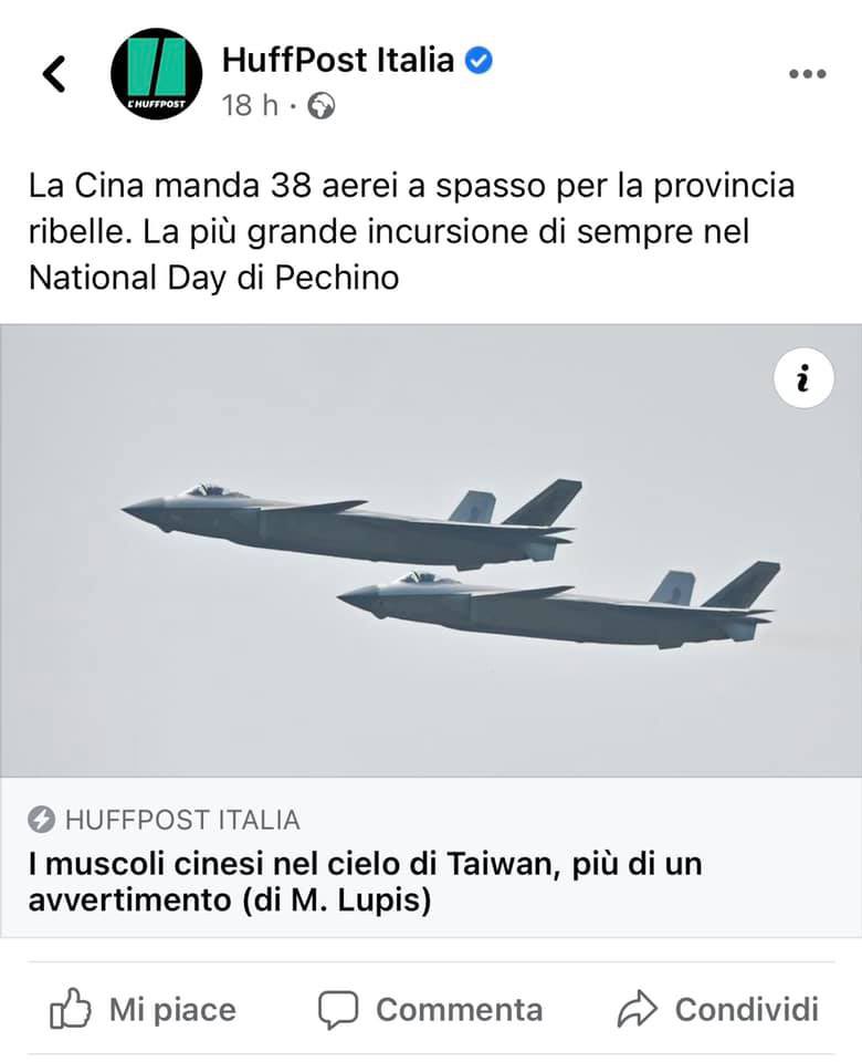 Curini's tweet photo. Taiwan=“provincia ribelle”. @HuffPostItalia è questa cosa qua. Sarebbero stati filo-sovietici. Si accontentano di essere filo-cinesi in assenza di alternative comuniste disponibili (per il momento) https://t.co/sMIhCLS6wF