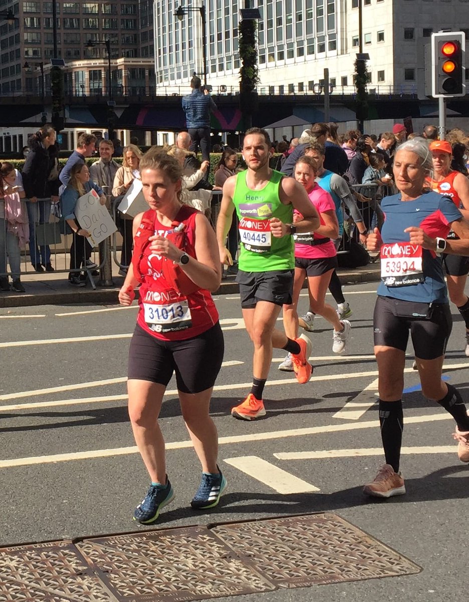 Papworth_Trust's tweet photo. Here are James Swann, Henry Plaster and Mark Marsh running at the @LondonMarathon today raising vital funds for Papworth Trust. Well done #TeamPapworth 

There's still more time to donate to them here: https://t.co/aKGXXO7YzB https://t.co/G3p2UYr40s