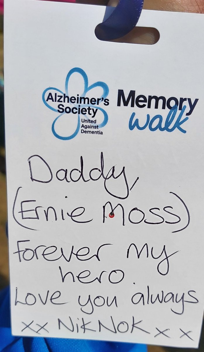 Memory walk .....for you Daddy x x #MemoryWalk #myhero