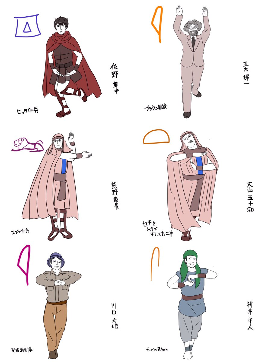さらに一人一人バージョンも2人くらいうっかり抜けてたので再掲 