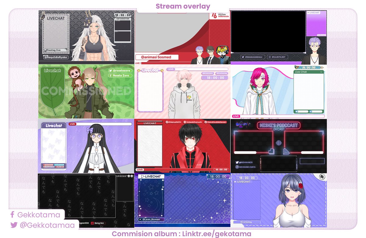 gekkotamaa's tweet photo. #Commission
- OPEN COMMISSION -
Grapich Design
portofolio / commission album
https://t.co/4cRu9KHC3i
#Commission #Design #Vtuber #VirtualYoutuber #YoutubeBanner #YoutubeHeader #FacebookCover #StreamOverlayVtuber #VirtualYoutuberKit #twitterHeader #Vtuberheader https://t.co/HK4pn0jst1