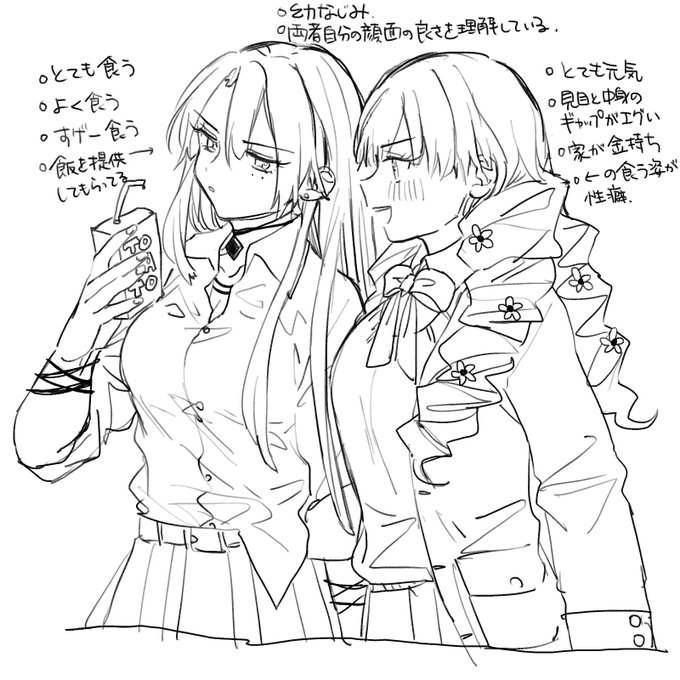 今楽しんでいる創作百合カップルチャンだよ 