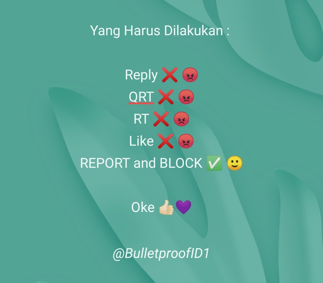 Ding Dong 🔔🔔🔔

tolong bantu RnB ya

Bisa report dengan kebencian 

Apalagi menggunakan J world
Tolong hindari interaksi apapun, biar hilang cepat akunnya. 

Terima Kasih

x.com/TAEy000ng?s=09