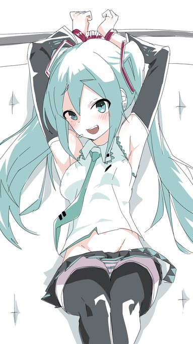 #初音ミク
マ、マスター!?
なんですか?これ💦外して下さいよ～ 