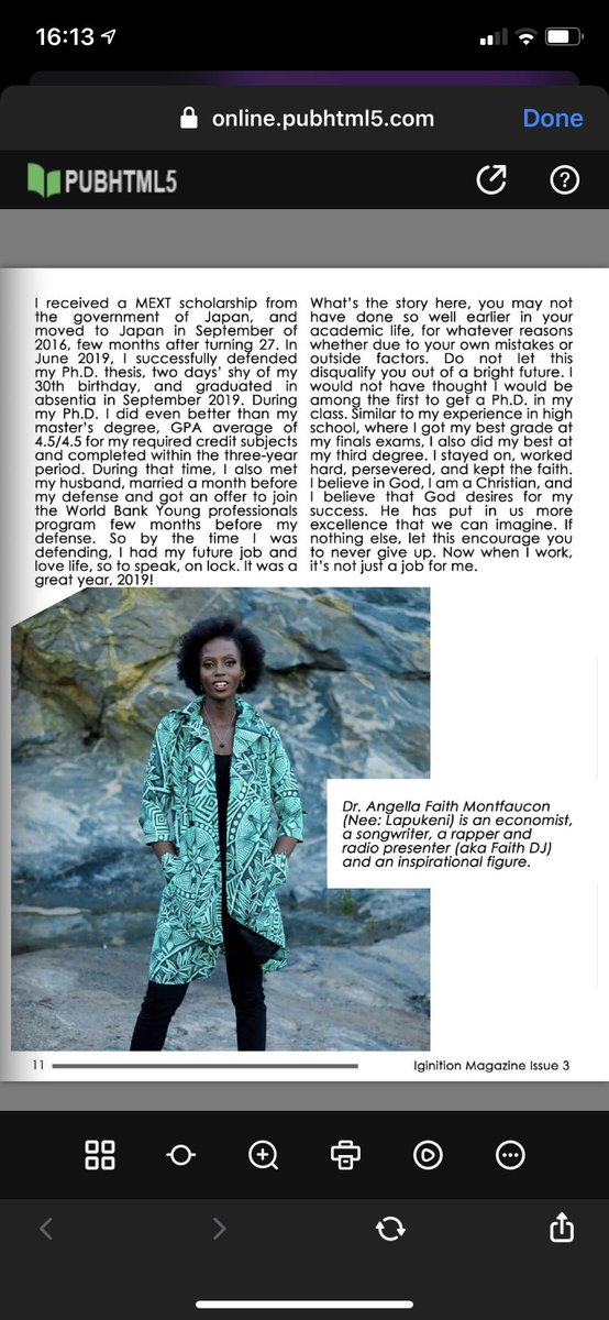 FaithMontfaucon's tweet photo. Very honored to be featured in THE IGNITION MAGAZINE%20 https://t.co/VgGf4SLx68. Read more about both my Economics career journey and music journey as @TheFaithDJ https://t.co/vDA1LLue78