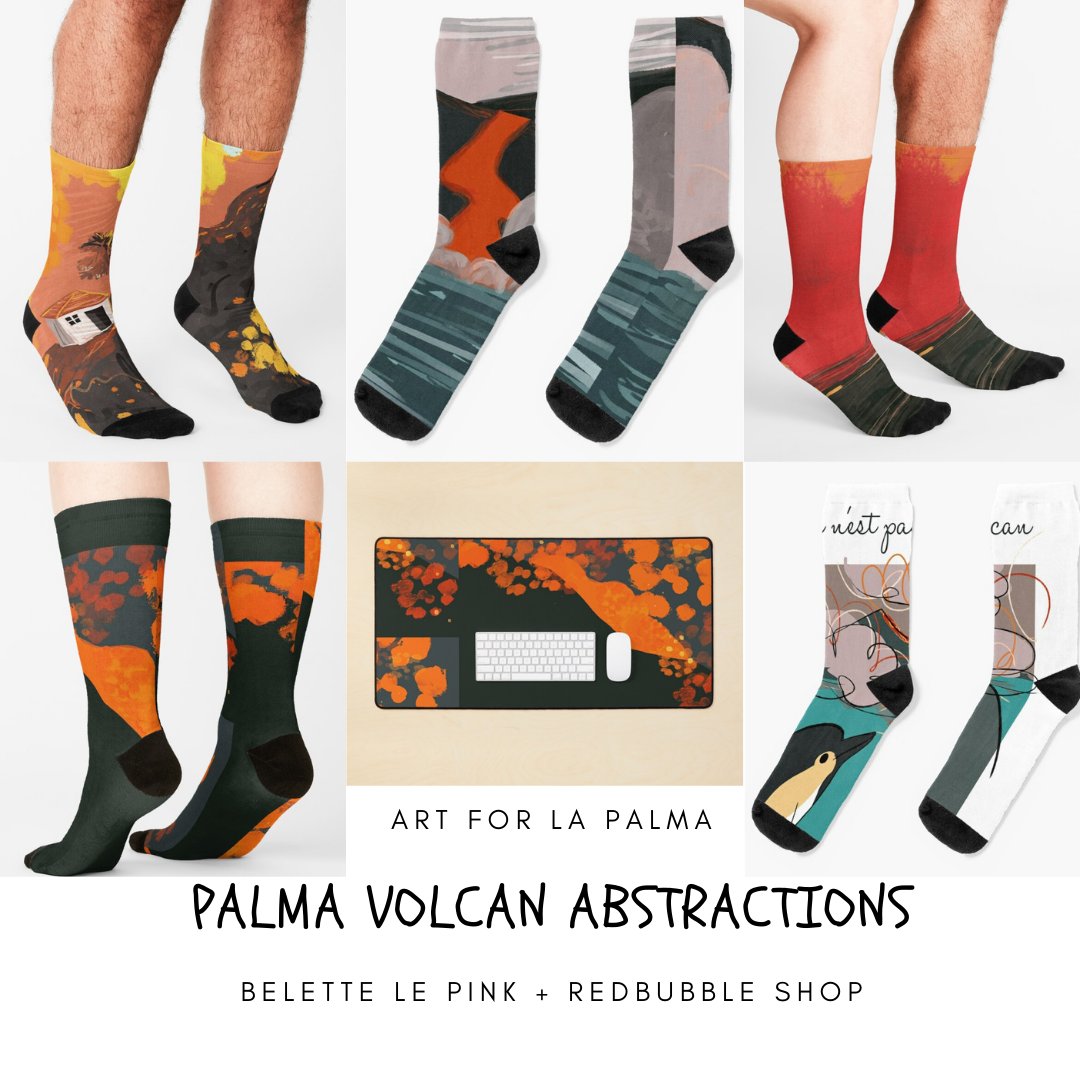 BeletteLePink's tweet photo. #Fashion to help! Art for La Palma by @belettelepink Earnings will be donated! #lava #volcano #abstracts
#apparel #skirt #leggings #dresses and #bags at @redbubble
#belettelepink #redbubble #clothes #redbubbleshop #charitableart #socks #findyourthing
https://t.co/7jswgJ9neS https://t.co/2Q92wJA6wy