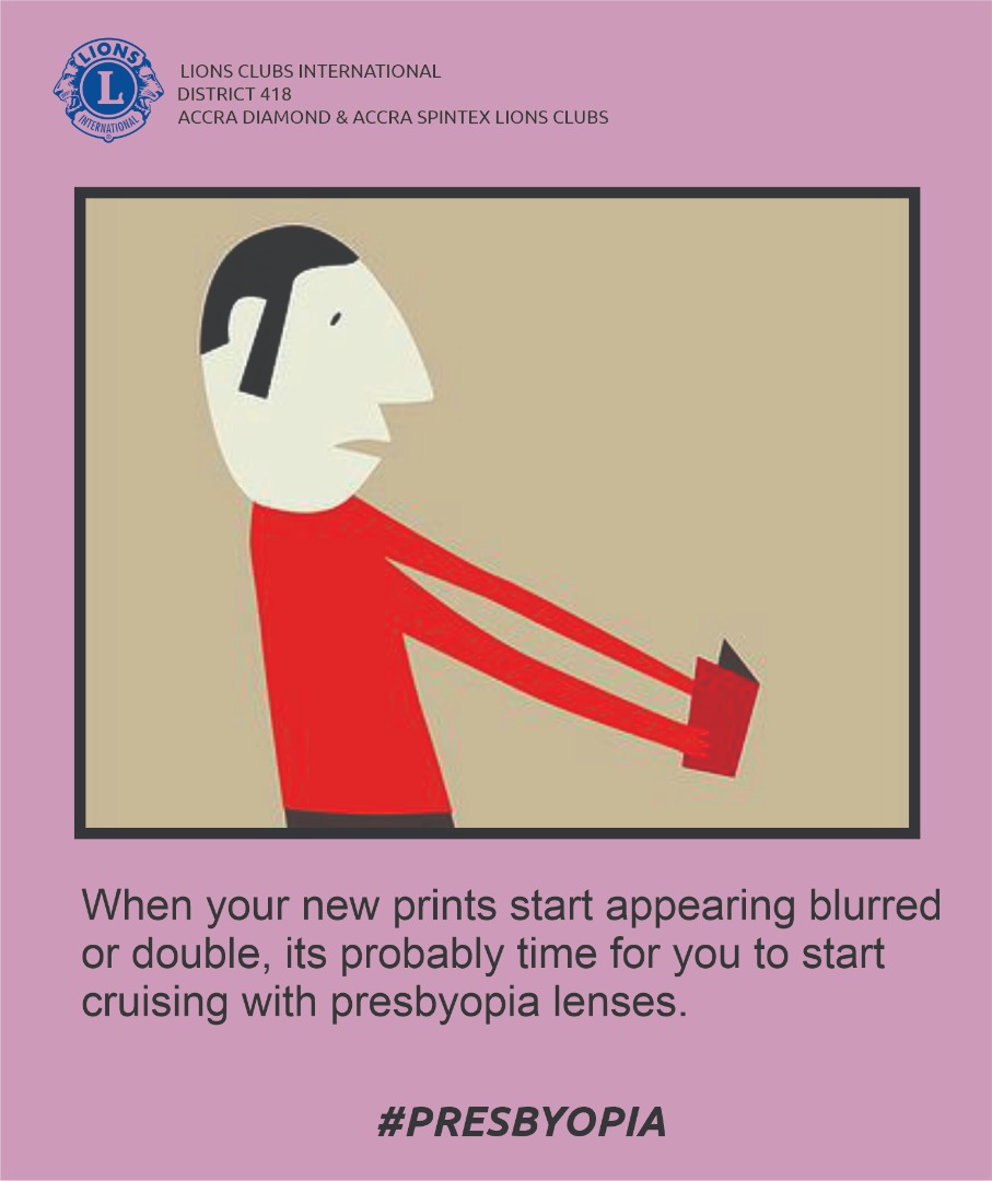 Sunday Class on PRESBYOPIA.

The 40+ can relate to the flyer below. The prints are blur Right?