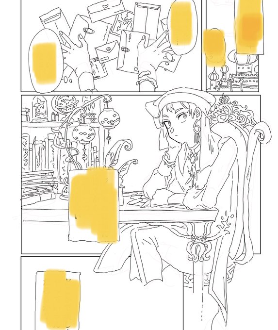 線画がんばるキャンペーンしてるから褒めて?! 