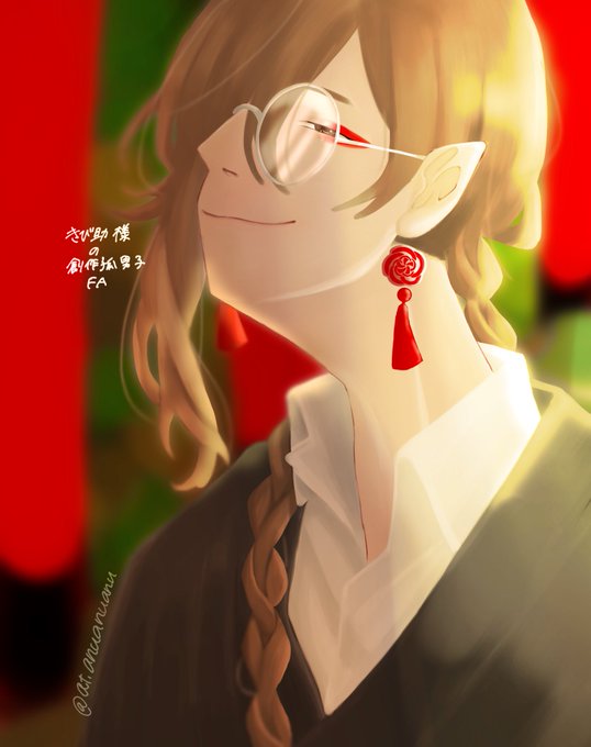 狐面のtwitterイラスト検索結果 古い順