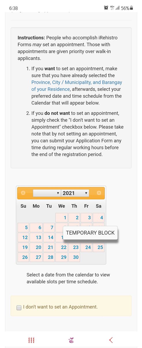 iammilberts's tweet photo. @COMELEC Thanks for extending but your website is not working. How can we set an appointment? https://t.co/60GmVjZqL6