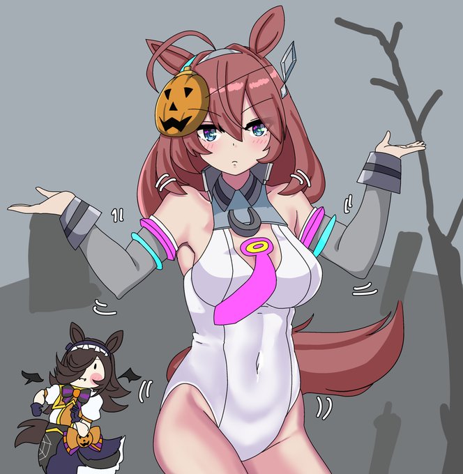 誤ったハロウィンの情報をインストールしたブルボン #ウマ娘 #ウマ娘プリティーダービー #ミホノブルボン(ウマ娘) #ライスシャワー(ウマ娘) #連邦に反省を促すダンス #ハロウィン https://t.co/tTY8BODeu4 