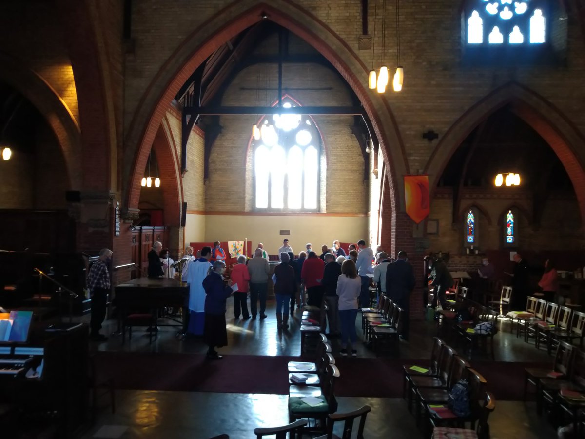 We enjoyed a creative Harvest Thanksgiving service this morning including being (and singing) outside the West Doors with a fantastic view of the Port and very lucky for beautiful blue skies! #Harvest #Harvest2021 #Southampton #Freemantle #worship
<a href="/CofEWinchester/">Diocese of Winchester</a>
