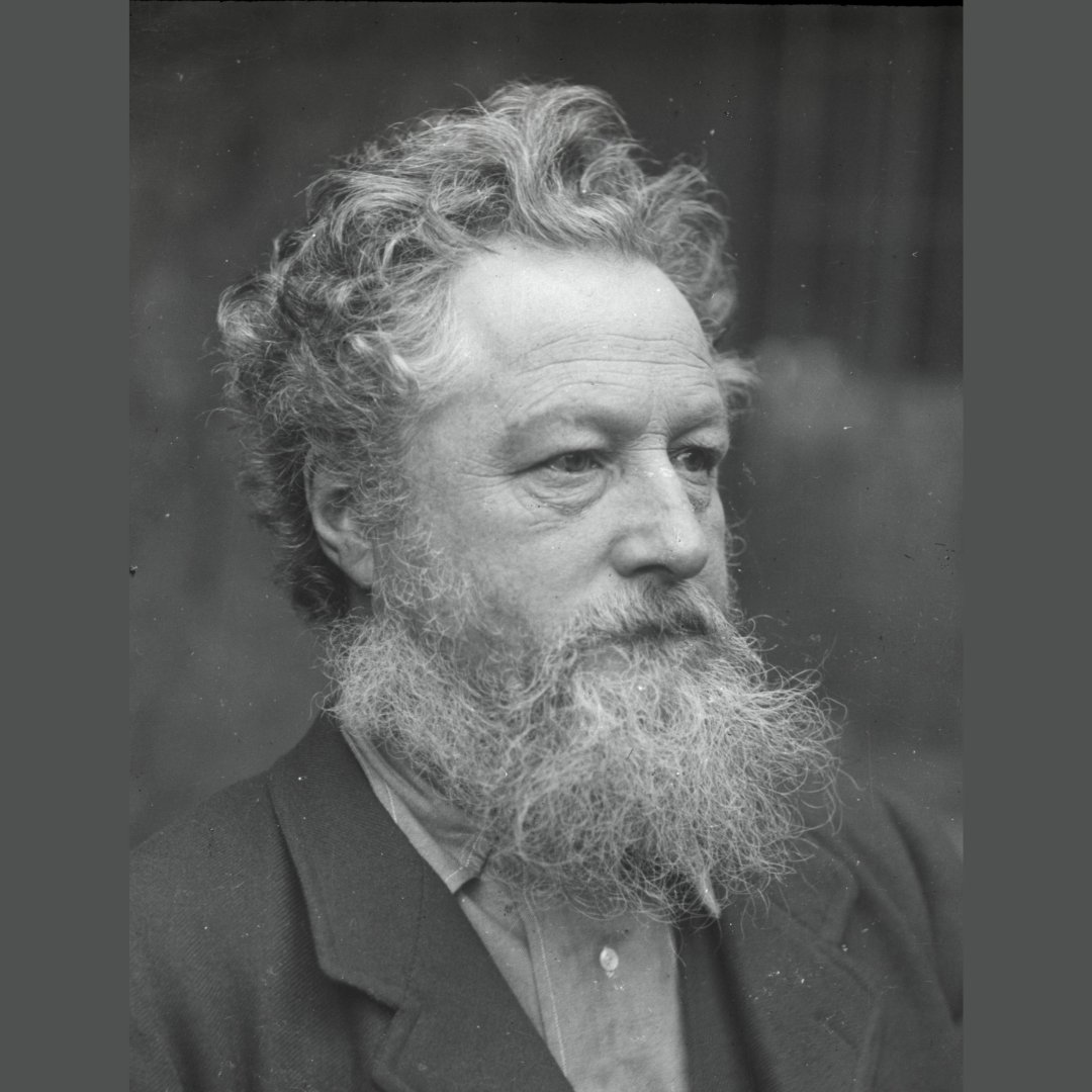WmMorrisSocUK's tweet image. William Morris died #otd in 1896, aged 62. In a life full of achievements, his final great project was the founding of the Kelmscott Press. The magnificent Kelmscott Chaucer was published the year Morris died. 

Photograph of William Morris, taken by Emery Walker in 1889.