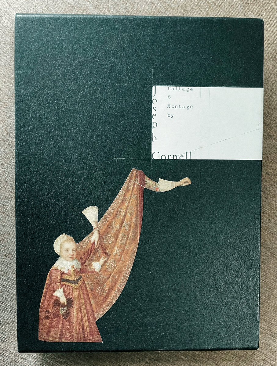 ChiyonoG's tweet photo. Joseph Cornell/Collage&amp;Montage。
装丁が3パターンあって、全部欲しかったけどぐっと堪えた思い出が。見つめるたびに何処か遠くに連れ出してくれるような、不思議な魅力あふれる作品達。大好きな本です。 https://t.co/P3ABIKUEKz