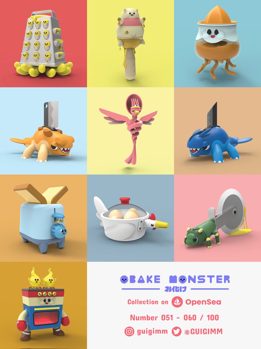 🚨 DROP NOW !!!🚨 

Number 51-60
𓅿 CARDS
𓇥 PHOTOS EDITION

Opensea:
opensea.io/collection/oba…
Discord:
discord.com/invite/TXuTWk2…

Hope you enjoy my monster :-)
THANKS.

#NFT #NFTs #NFTthaiartist #NFTCommunity #NFTTHAILAND #nftcollector #NFTartist #nftart