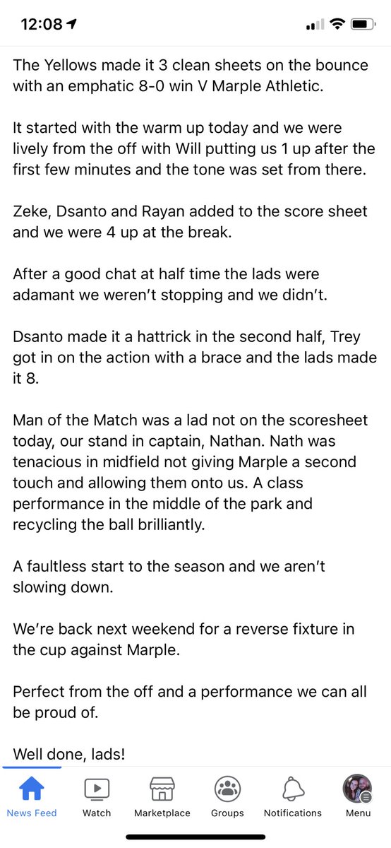 Reddish North End U13 Yellows tweet media