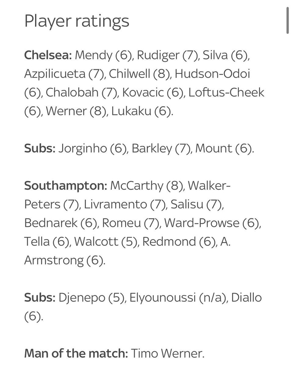 EverthingWerner's tweet photo. Timo Werner wins Chelsea fan vote for Man of the match while also topping the BBC poll and Sky Sports player rating https://t.co/FBdKALpwQi