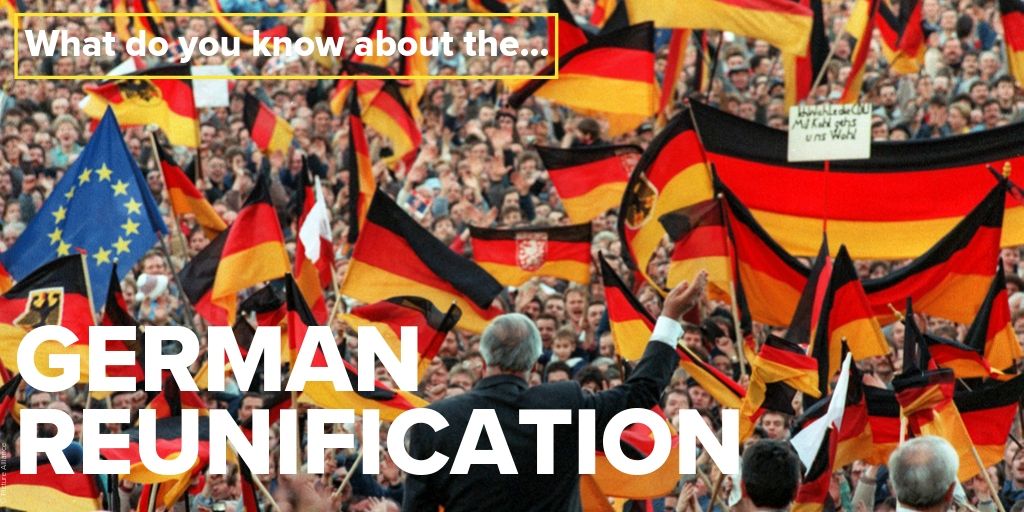 en_germany's tweet image. #Germany celebrates the Day of #GermanUnity, the event on which the former #EastGermany joined the Federal Republic. Do you remember the #historical moment? Test your knowledge in our German Reunification #quiz!
🇩🇪👉 ms.spr.ly/6014Xg2km
#TDE2020 #30YearsOfGermanUnity