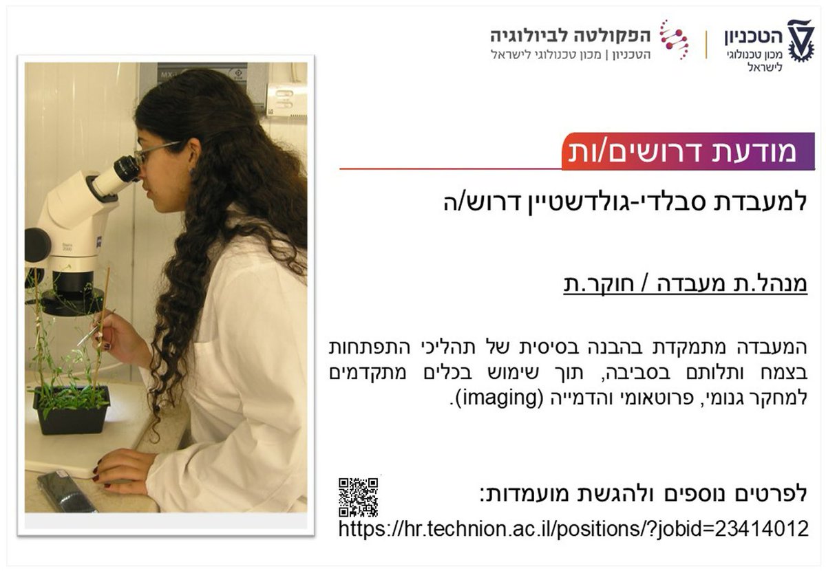 Biology Technion tweet media