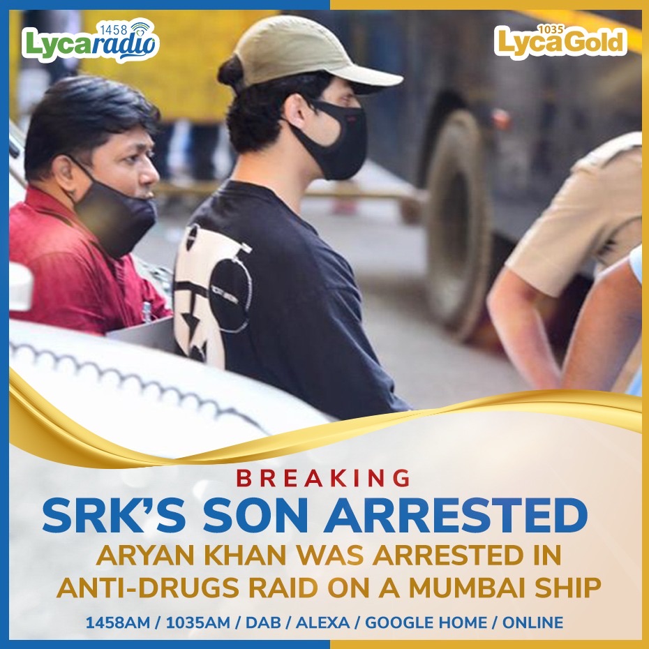 RajBaddhan's tweet photo. 🚨 BREAKING
#SRK’s son #AryanKhan has been arrested in an anti-drugs raid: https://t.co/YHzqyJ3fSi
#LycaGroup #LycaMedia #LycaRadio #LycaGold #TeamLyca #Showbiz #Entertainment #Bollywood #ShahRukhKhan #BreakingNews https://t.co/KOPsgjKU7X
