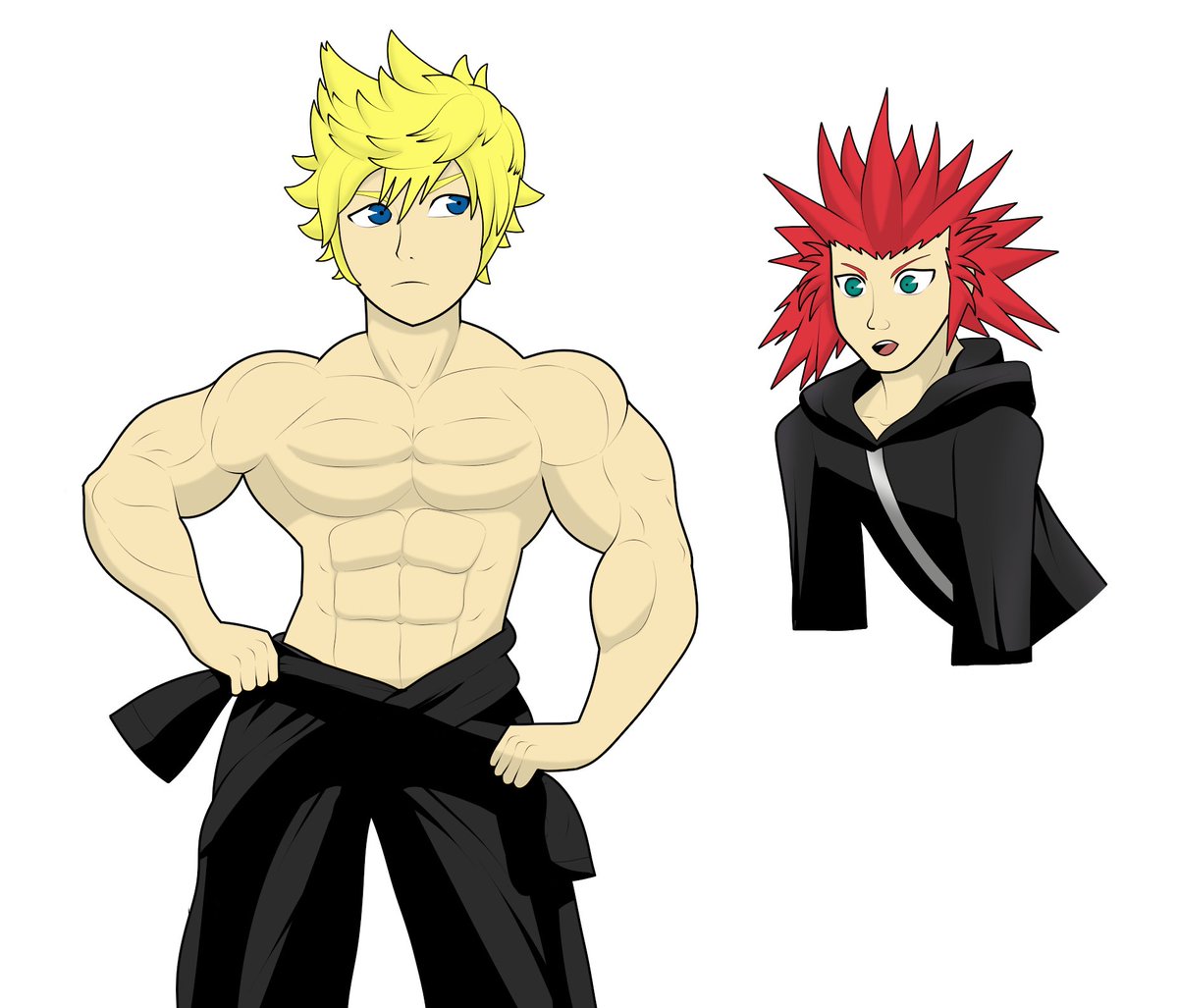 matchstick_'s tweet photo. Commission from DA featuring Roxas https://t.co/bhGmrmoAZm