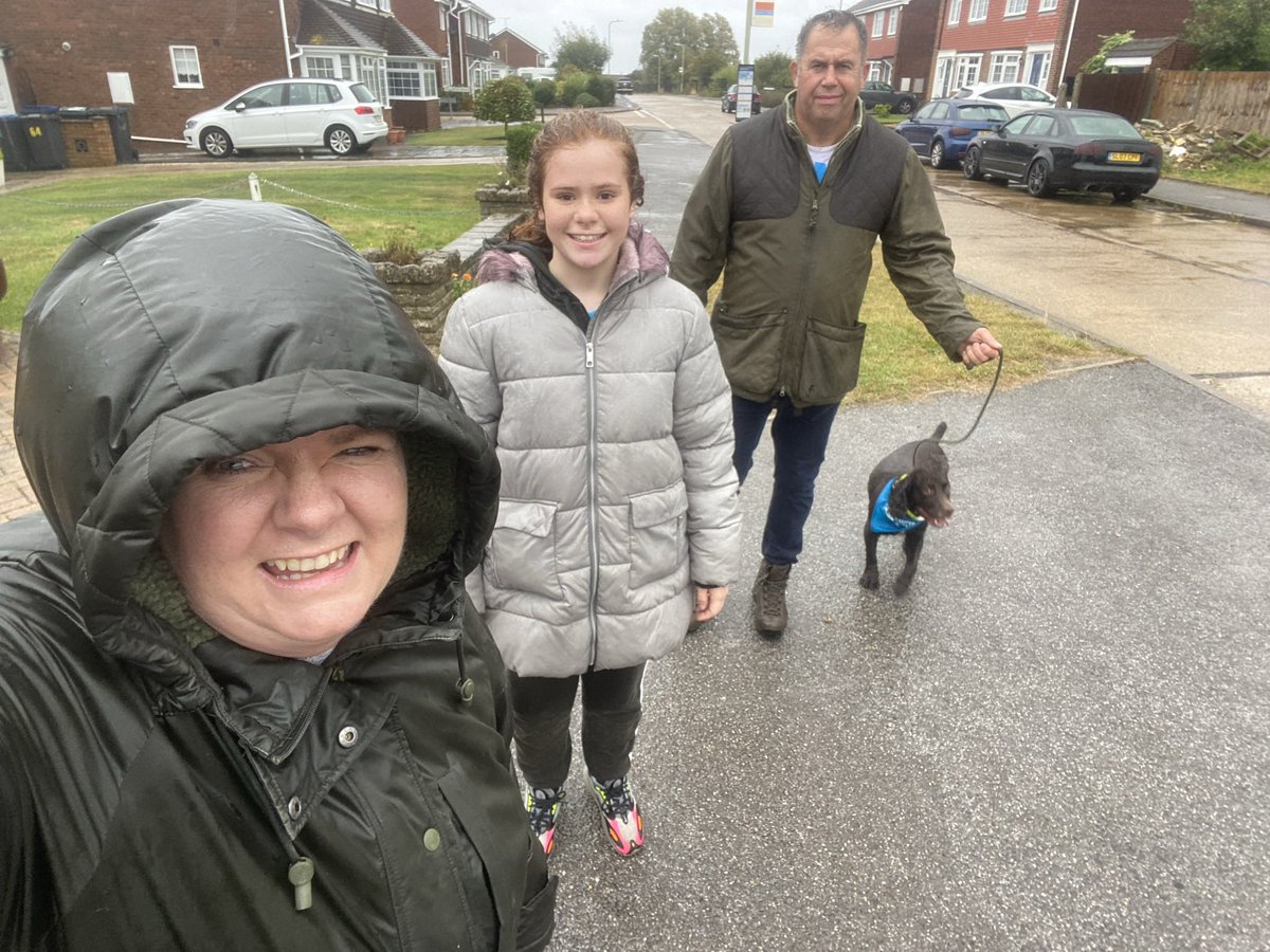 keep1604's tweet image. Yesterday was a bit of reminder that winter is coming. Bit of wet weather walking trying to keep the dog cleanish