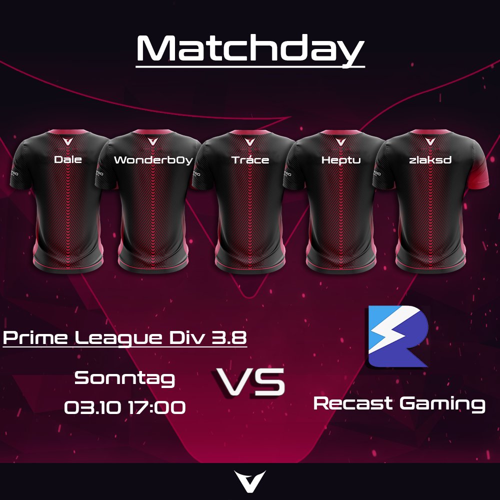 [#LoL]

Unser Auftaktspiel in der <a href="/PrimeLeague/">Die Techniker Prime League</a> 3.8 findet heute gegen <a href="/gaming_recast/">Recast Gaming</a> um 17:00 Uhr statt! 

Einschalten und Anfeuern ist Pflicht! 

⏰ 17:00 Uhr, 03.10.2021
📺 twitch.tv/kathyyrose
🎙️  #kathyyrose