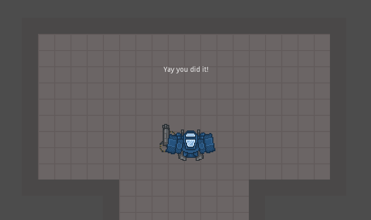 I mean... what else could you possibly want from beating the stage? 🙂

#indiegame #gamejam #ludumdare49