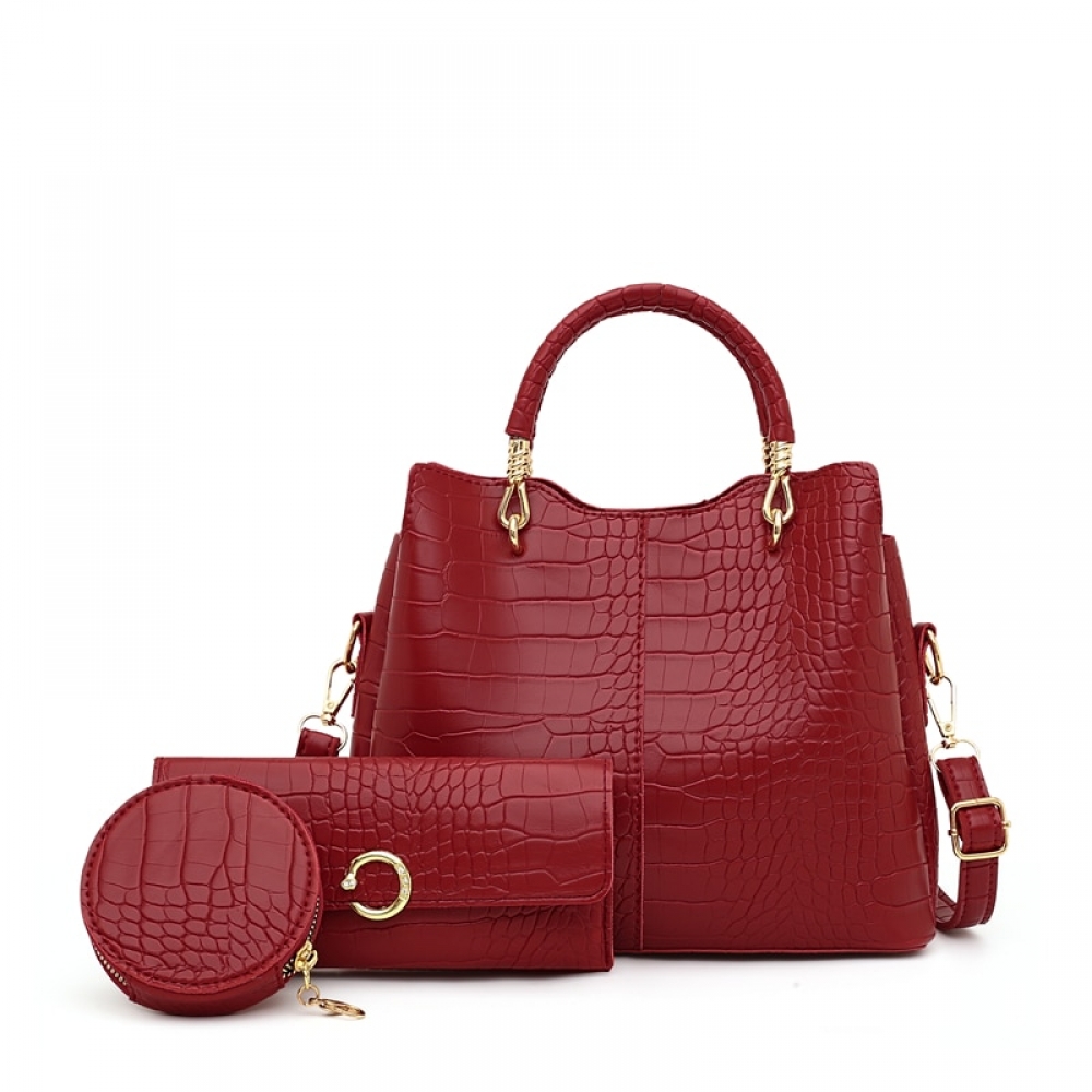 shopyzo's tweet image. #lather_wallets 
High Quality Alligator 3-Pieces Set Composite PU Leather Women's Fashion Handbag bit.ly/2TpFVbT