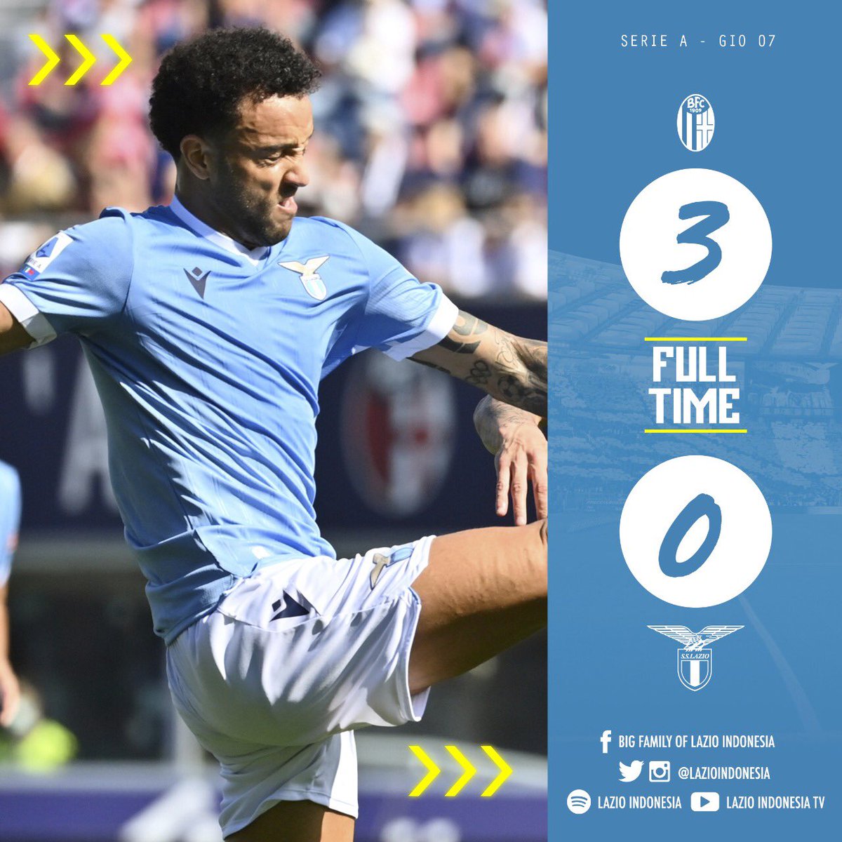 FT : @BfcOfficialPage 3-0 <a href="/OfficialSSLazio/">S.S.Lazio</a> .

Babak belur tak berdaya, efek kecapean nampaknya. 

#LazioIndonesia
#LazialeSamarinda