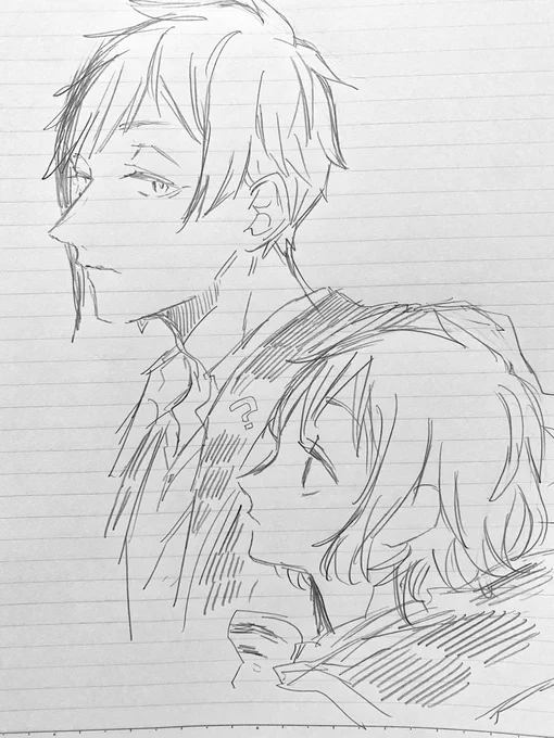 フリート
推しに牽制されたい人だから描いた(身長差なくてすみません) 