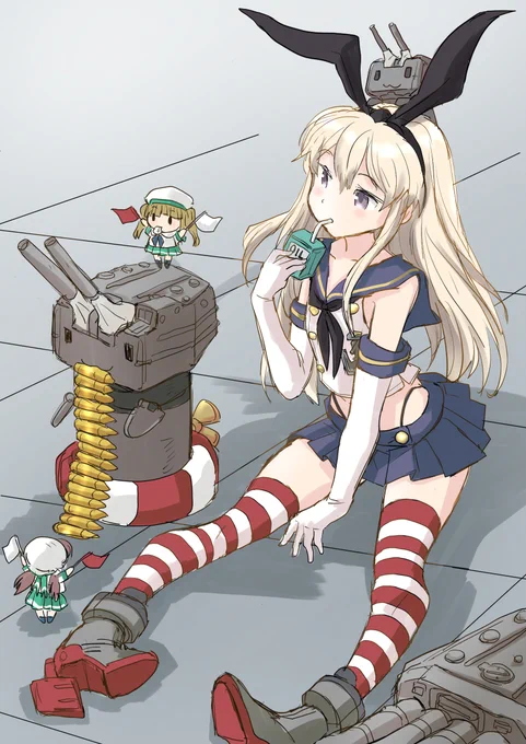 補給中な島風さん描きました
たまにはこういう感じのも 