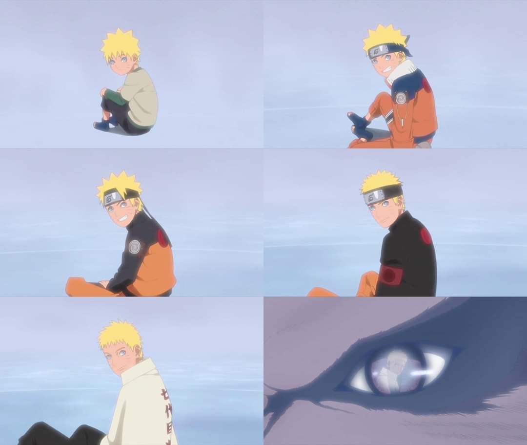 Kurama remembering Naruto Growing up 💔💔