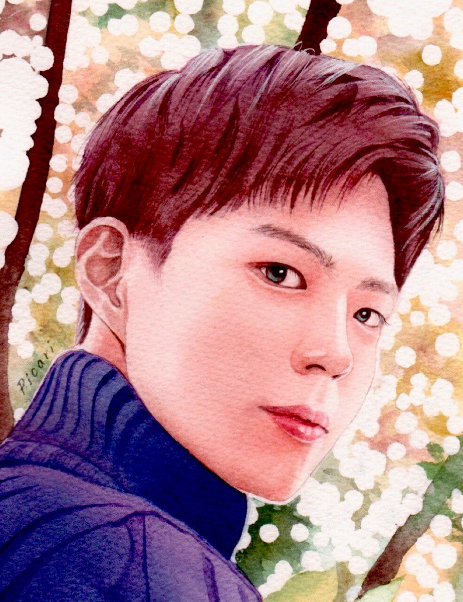 今日の一枚🎨

明日は、日本では天使の日です。
(10.4←テン.シ)
お菓子メーカや下着メーカーが決めたみたいですが。笑

早く、天使みたいなボゴムくんの姿をたくさん見たいです～😆💕

<a href="/BOGUMMY/">박보검</a> 
#パクボゴム 
#ParkBoGum 
#朴寶劍
#박보검
#FANART