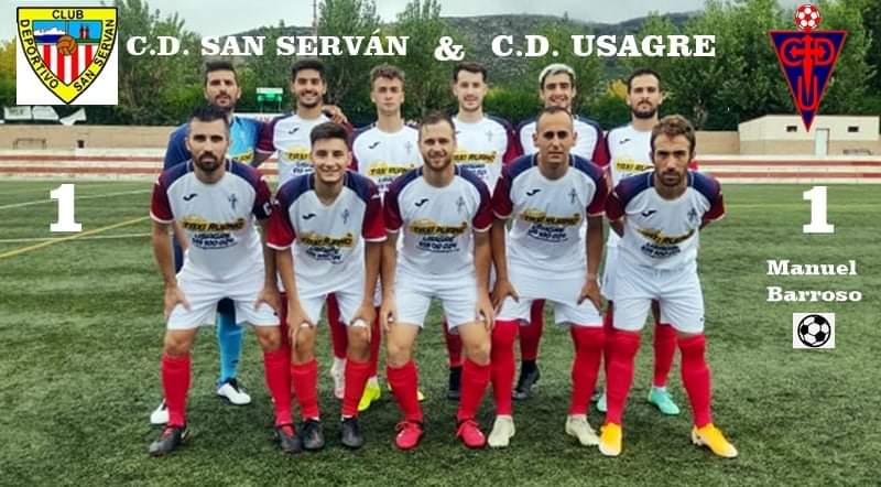 3ª jornada de liga 1ª división extremeña grupo IV
 C.D. SAN SERVÁN 1 - 1 C.D. USAGRE