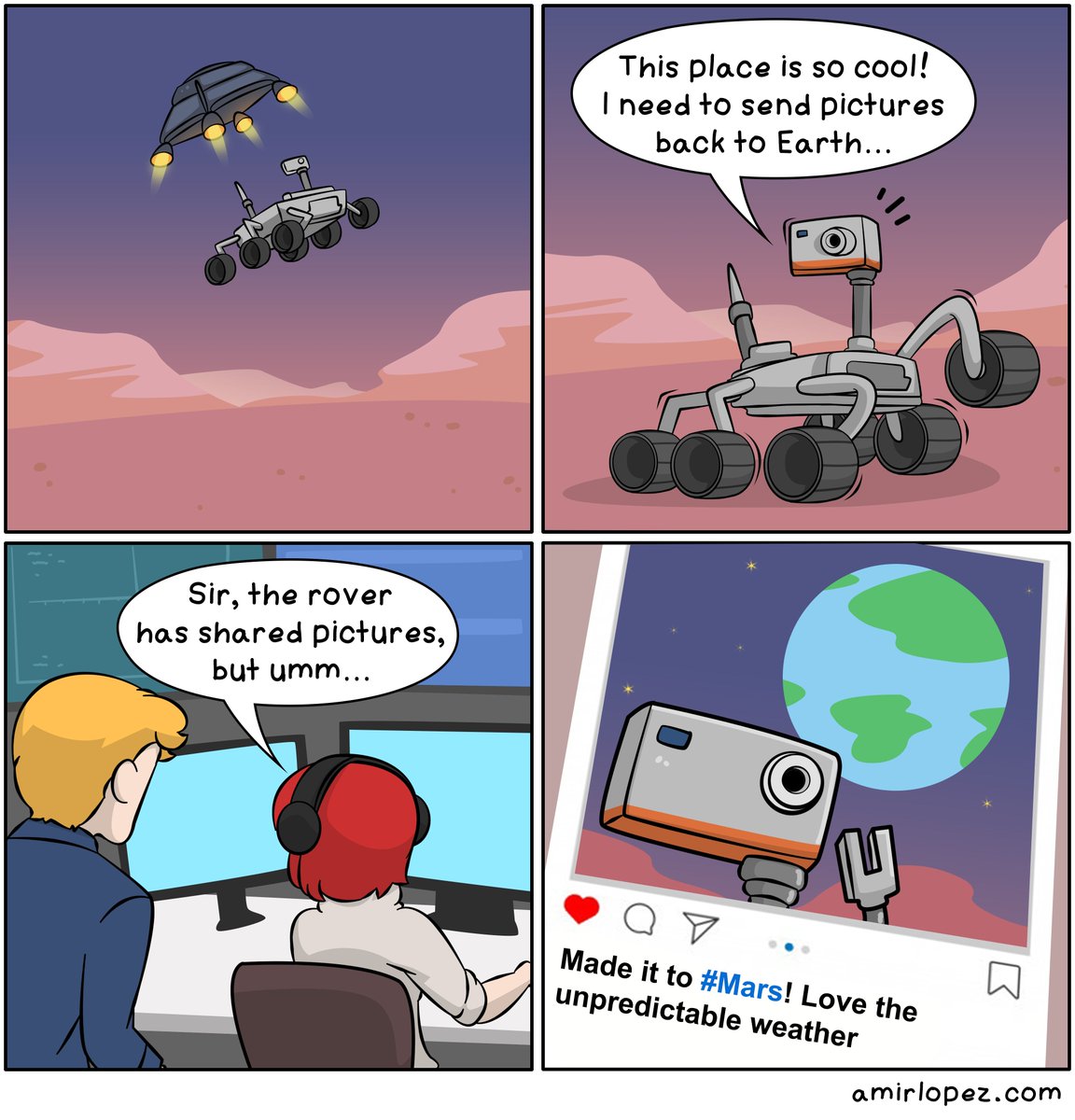amirlopezcomics's tweet photo. Space Selfie
#amirlopez #comic #webcomic #cartoon #funnycomics #dailycartoon #toons #comics #spacecomics #spacememes #spacejokes #spacehumor #spaceart #marsmemes https://t.co/1OvgbftJNr