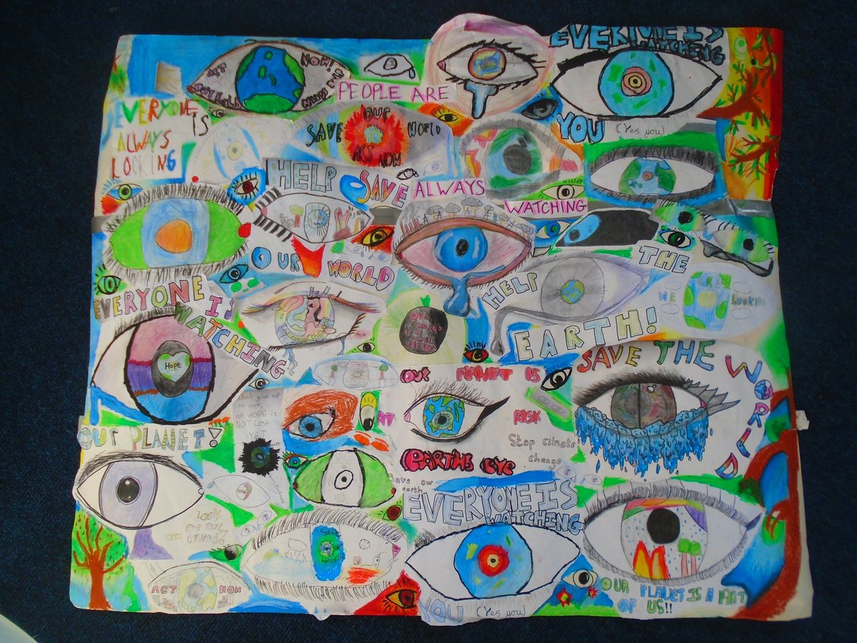 ￼Y6 are adding their support to CAFOD’s #eyesoftheworld campaign.  The eyes of the world are on us this year as Britain hosts the UN climate change talks COP26. We are calling on the PM to support the world's poorest communities affected by the climate crisis.