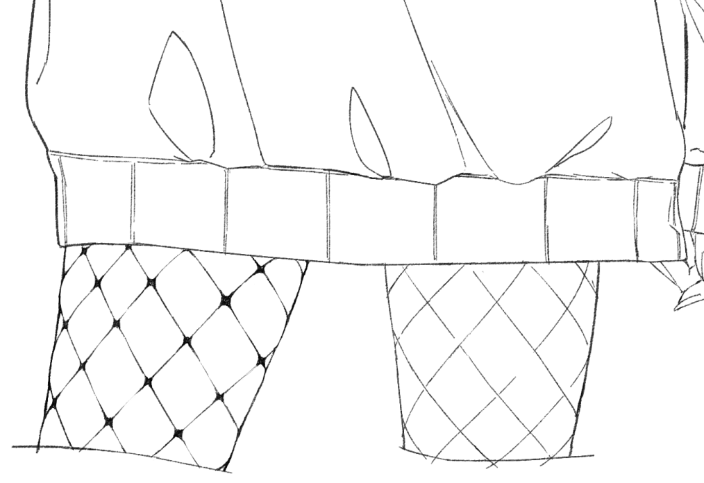 描いてる。 
