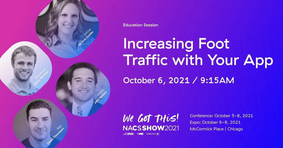 What's the difference between a White Label App, a Custom App, and an App Platform for C-Stores? Learn from Rovertown's Co-Founder and President <a href="/JeffryHarrison/">Jeffry Harrison</a> at this year's #NACSShow in Chicago! Joined by <a href="/oncueexpress/">OnCue Express</a>, <a href="/SkipCheckout/">Skip</a>, &amp; <a href="/VroomDelivery/">Vroom Delivery</a> - #wegotthis <a href="/NACSonline/">NACS</a>