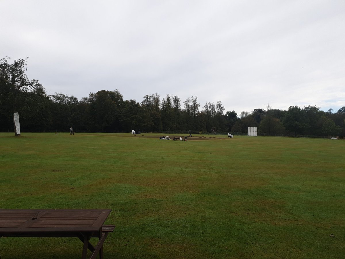 PrestcoldCC's tweet photo. After yesterday's aborted attempt, today we're shifting 4 tonnes of loam and putting the pitch to bed for the winter #groundday #pcc2021 #loamy https://t.co/M51I5tbyzA