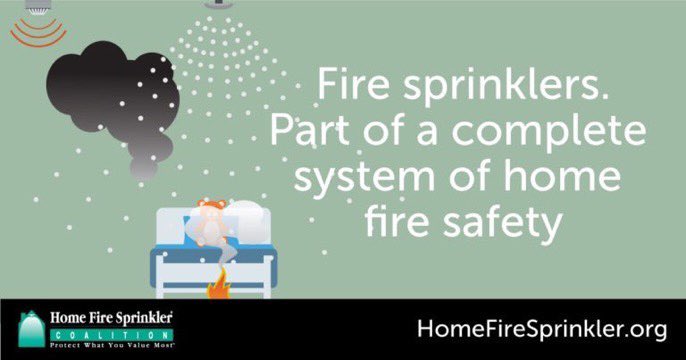 RT @HFSCorg: Are you including home fire sprinkler education in your #FirePreventionWeek outreach? Show us! https://t.co/UzllRjvVaT