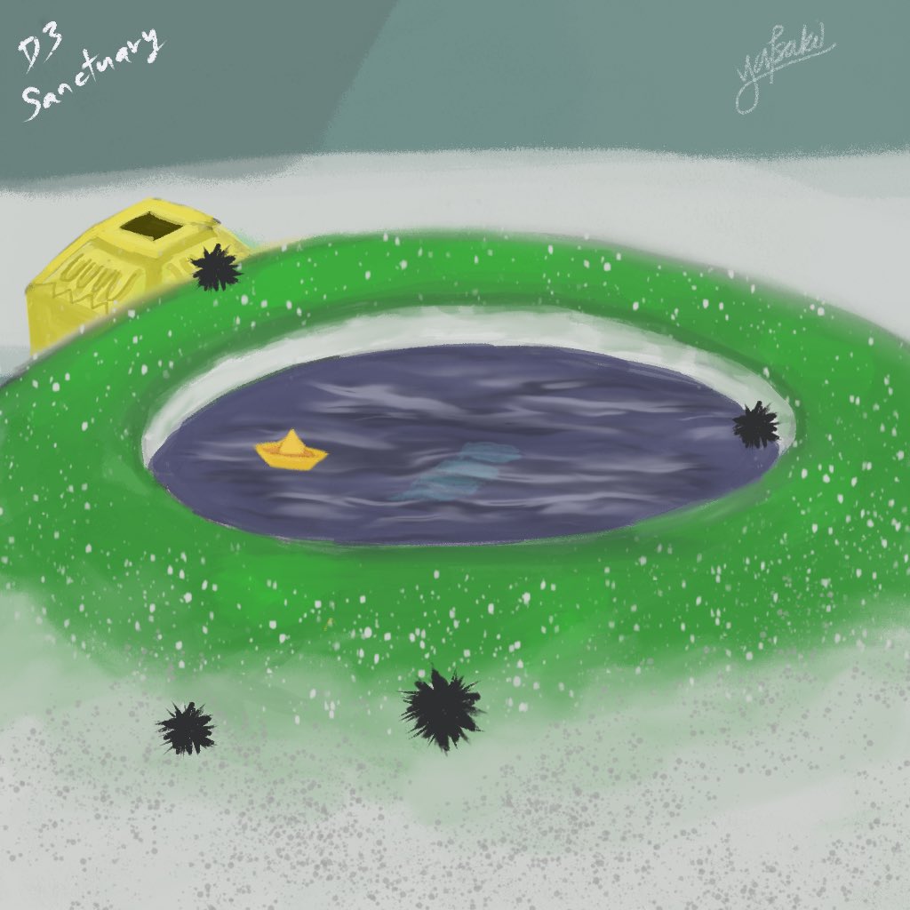 Yatsuki_teng's tweet photo. [Skytober D3 - Sanctuary]
My favourite place in Sanctuary island 
Used to play instrument when waiting geyser time 
Met a lot interesting person here 

#skytober #skytober2021 #skychildrenofthelight #procreate #digitalart https://t.co/TWmUmso0js
