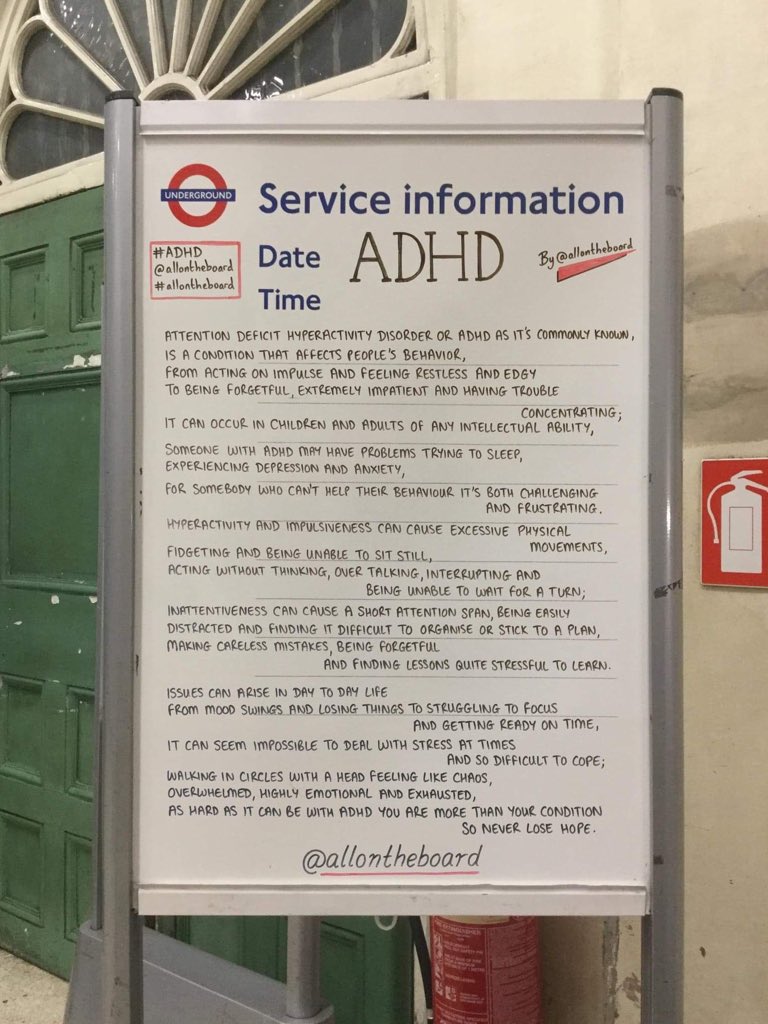All On The Board (@allontheboard) on Twitter photo October is ADHD Awareness Month. As hard as it can be with ADHD, you are more than your condition. <a href="/allontheboard/">All On The Board</a>
#ADHDAwarenessMonth #ADHD #ADHDAwareness #allontheboard October is ADHD Awareness Month. As hard as it can be with ADHD, you are more than your condition. <a href="/allontheboard/">All On The Board</a>
#ADHDAwarenessMonth #ADHD #ADHDAwareness #allontheboard