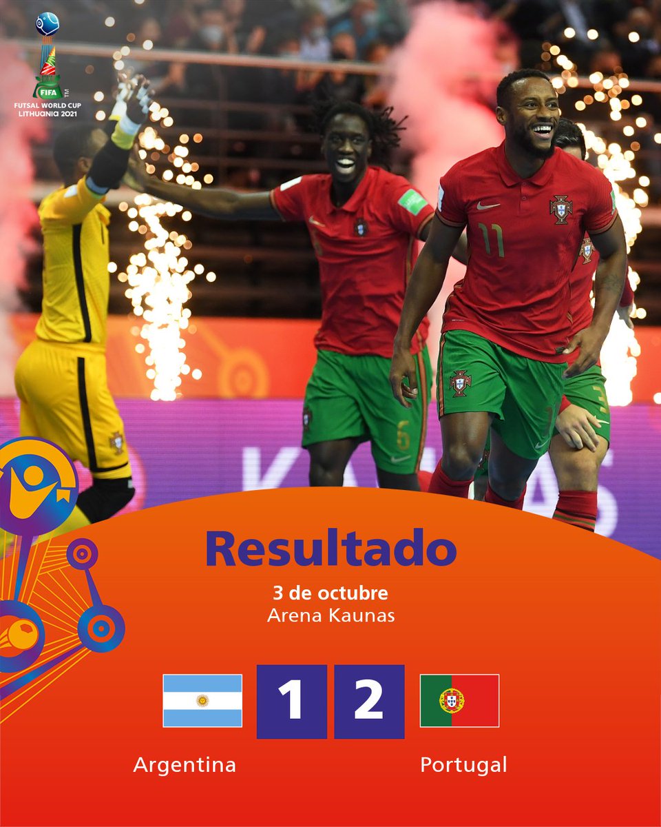 fifacom_es's tweet photo. ¡¡¡🇵🇹𝐂𝐀𝐌𝐏𝐄Ó𝐍!!!

@selecaoportugal🇵🇹 superó a @Argentina🇦🇷 y logra en Lituania la primera #FutsalWC de su historia.

¡ℙ𝔸ℝ𝔸𝔹Éℕ𝕊!

👉🏽https://t.co/E6KeU2TDfH https://t.co/DCDLD7qHRT