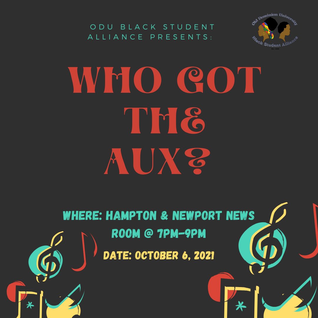 Hey BSA Friends,

Do you want to have some fun with us? 
Nice! Join us for our upcoming event “Who Got The Aux” on October 6, 2021! We are anticipating a wonderful night where we can all connect and have an awesome time! 
Remember, set your reminders &amp; bring your friends! 😊😊