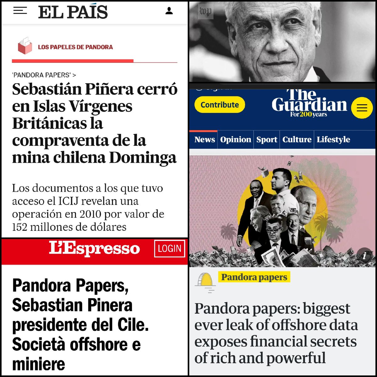 Por este escándalo, a nivel mundial, revelado por la investigación de los #PandoraPapers, Sebastián Piñera podría ser acusado constitucionalmente.
La gravedad de los hechos, podría costarle el puesto...